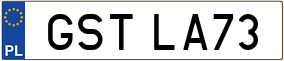 Trailer License Plate